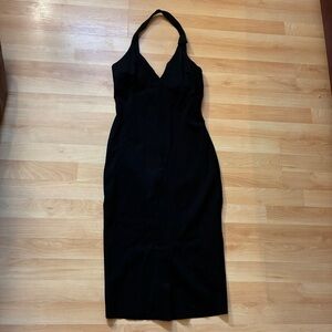Guess Black Backless Halter Dress | Size Small | Little Black Dress